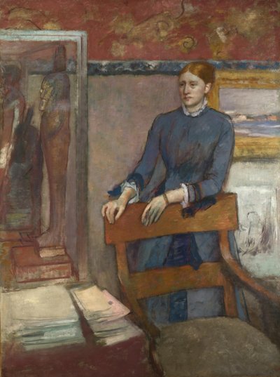 Hélène Rouart en el estudio de su padre de Edgar Degas